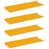 vidaXL Drijvende plank 4 pcs Mosterdgeel 60 x 18 x 2,5 cm Staal