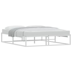 vidaXL Bedframe zonder matras 160x200 cm wit