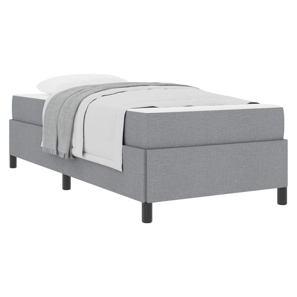 vidaXL Boxspringbed Lichtgrijs 100 x 200 cm Stof