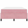 vidaXL Bedframe met matras Roze 120 x 200 cm Stof