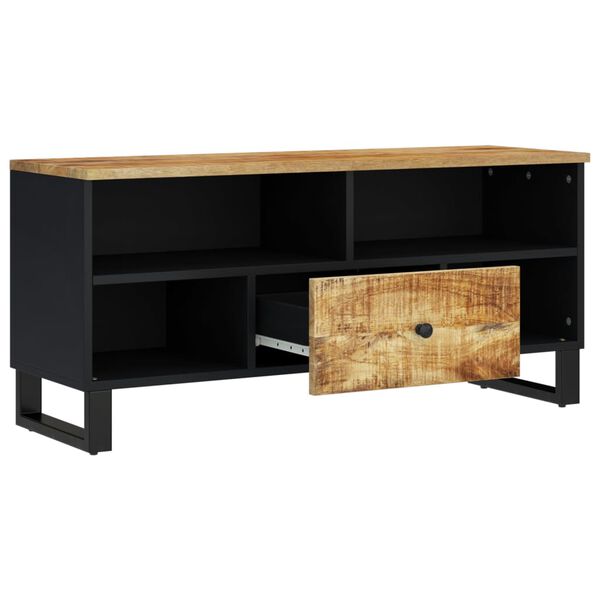 vidaXL Tv-meubel 100x33x46 cm massief mangohout en bewerkt hout