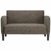 vidaXL Loveseat bank 110 cm kunstleer donkergrijs