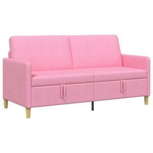 vidaXL Bank met opslag Roze 172 x 78 x 87 cm Polyester