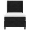vidaXL Boxspringbed met matras Zwart 200 x 90 cm Polyester