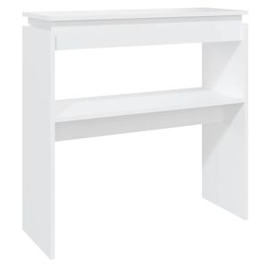 vidaXL Wandtafel 80x30x80 cm bewerkt hout wit