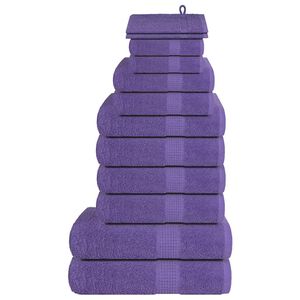 vidaXL 12-delige Handdoekenset FROGN 360 g/m&sup2; paars