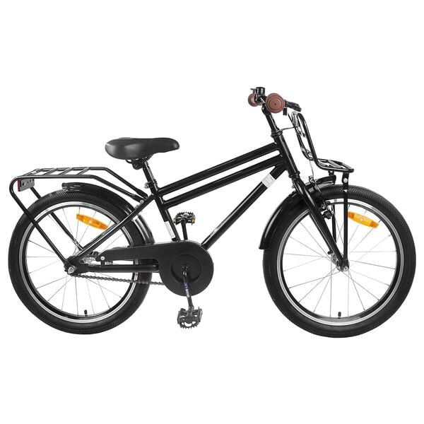 vidaXL Kinderfiets 20 Inch voor 6-11 jaar oud Zwart