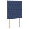 vidaXL Boxspring met matras stof blauw 80x200 cm