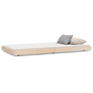 vidaXL Bedframe zonder matras massief grenenhout 100x200 cm