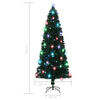vidaXL Voorverlichte kerstboom met standaard en LED 240 cm glasvezel