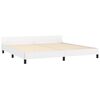 vidaXL Bedframe met hoofdbord kunstleer wit 200x200 cm