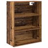 vidaXL Hoge kast met lade Oud Hout 69,5 x 32,5 x 180 cm Bewerkt hout