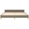 vidaXL Bedframe zonder matras stof taupe 180x200 cm