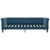 vidaXL Slaapbank met onderschuifbed en lades 80x200 cm fluweel blauw