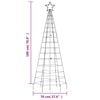 vidaXL LED-kerstboom met spikes 220 LED's koud wit 180 cm