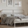 vidaXL Hoofdbord 180 cm metaal wit