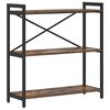 vidaXL Boekenkast Gerookt eiken 80 x 30 x 85 cm Bewerkt hout