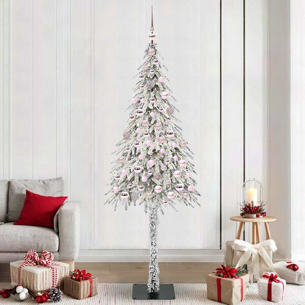 vidaXL Kerstboom met 300 LED met standaard Wit 180 cm PE en staal