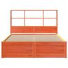 vidaXL Bedframe zonder matras massief grenenhout wasbruin 140x200 cm