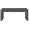 vidaXL Tuinbank 110x38x45 cm massief grenenhout grijs
