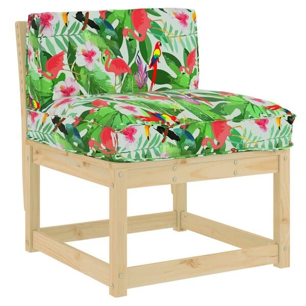 vidaXL Kussen Bloemen Multikleur 70 x 40 x 12 cm Oxford Stof