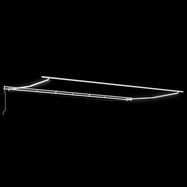 vidaXL Luifel automatisch met LED windsensor 600x300 cm oranje bruin