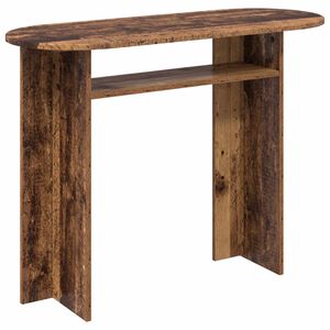 vidaXL Wandtafel met opslag Oud hout 100 x 39,5 x 75 cm Bewerkt hout