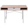 vidaXL bureau met 1 lade eiken en wit