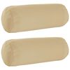 vidaXL Kussensloop 2 st HEERLEN Beige &Oslash; 15 x 40 cm Polyester