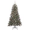 vidaXL Kunstkerstboom met 300 LED Groen 180 cm PVC en Plastic en Staal