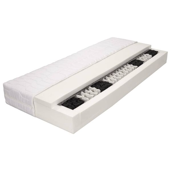 vidaXL Matras 7 Zone 20 cm pocketvering H3 140x200 cm