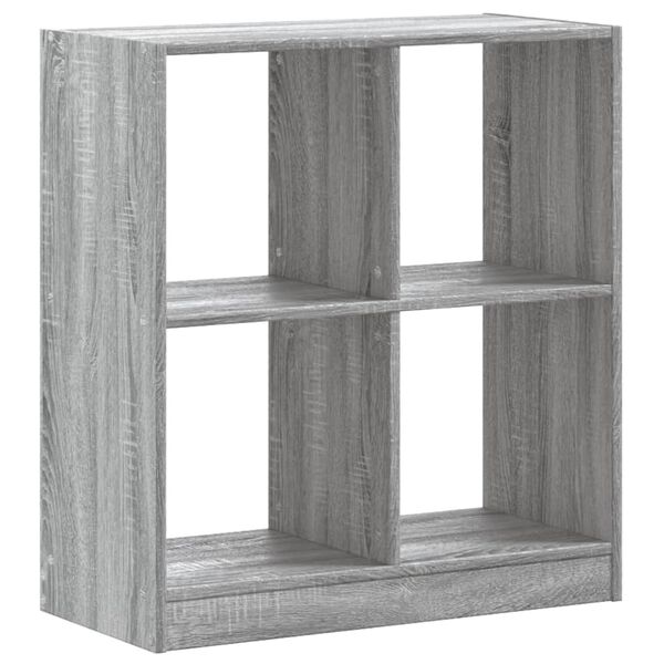 vidaXL Boekenkast 68,5x32x75 cm bewerkt hout grijs sonoma eikenkleurig