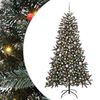 vidaXL Kunstkerstboom Groen 180 cm PVC en Plastic en Staal