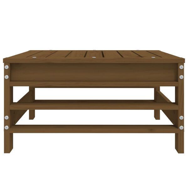 vidaXL Tuinvoetenbank massief grenenhout honingbruin