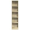 vidaXL Boekenkast 40x24x176 cm bewerkt hout sonoma eikenkleurig