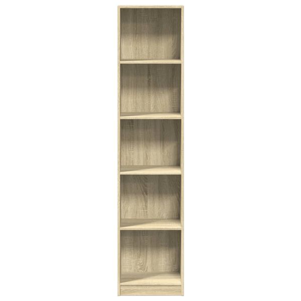 vidaXL Boekenkast 40x24x176 cm bewerkt hout sonoma eikenkleurig