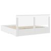 vidaXL Bedframe met hoofdeinde met lade Wit 200 x 200 cm Bewerkt hout