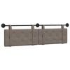 vidaXL Hangend hoofdbord Grijs Antiek PU
