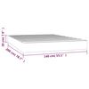 vidaXL Pocketveringmatras 140x200x20 cm kunstleer wit