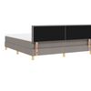 vidaXL Boxspringbed met matras met hoofdeinde Taupe 180 x 200 cm Stof