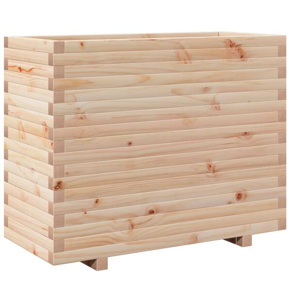 vidaXL Plantenbak 90x40x72,5 cm massief grenenhout