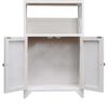 vidaXL Badkamerkast 46x24x116 cm paulowniahout wit
