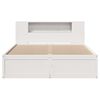 vidaXL Bedframe zonder matras massief grenenhout wit 140x190 cm