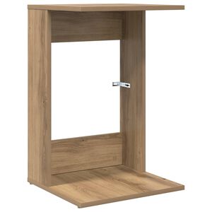vidaXL Bijzettafel Artisan Eiken 40 x 38 x 62,5 cm Bewerkt hout