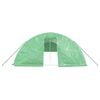 vidaXL Tuinkas met stalen frame 80 m&sup2; 16x5x2,3 m groen