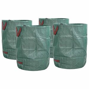 vidaXL Tuinafvalzakken 4 st 300 l Groen Polypropyleen