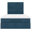 vidaXL Ottoman bed met matrassen en LED's 120x200cm fluweel