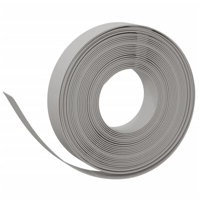 vidaXL Tuinrand 10 m 10 cm polyetheen grijs