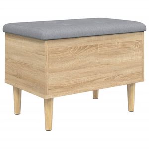 vidaXL Opbergbankje 62x42x46 cm bewerkt hout sonoma eikenkleurig