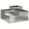 vidaXL Plantenbak Zilver 80 x 80 x 48 cm Gegalvaniseerd staal